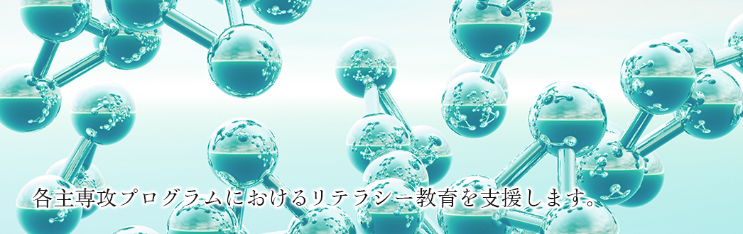 各主専攻プログラムにおけるリテラシー教育を支援します。